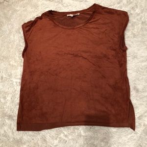 Forever 21 Suede Top Sz L